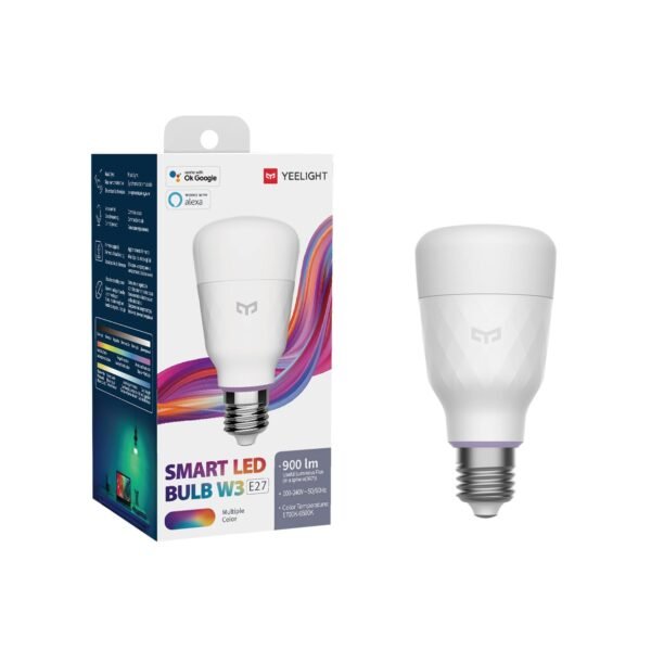 YEELIGHT LED Išmani Lemputė (Smart Bulb W3 Multicolor) Wi-Fi