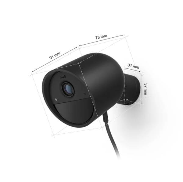 Philips Hue | Secure Wired Camera | Bullet | IP65 | Black - Image 3