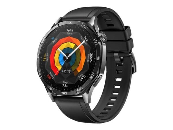 Huawei Watch GT | 5 | Smart watch | Stainless steel | 46 mm | Black | Dustproof | Waterproof