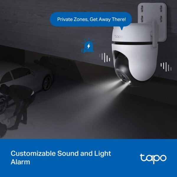 TP-LINK | Pan/Tilt Security Wi-Fi Camera | Tapo C520WS | Dome | 4 MP | 3.18 mm/F1.6 | IP66 | H.264 | MicroSD, up to 512 GB - Image 5