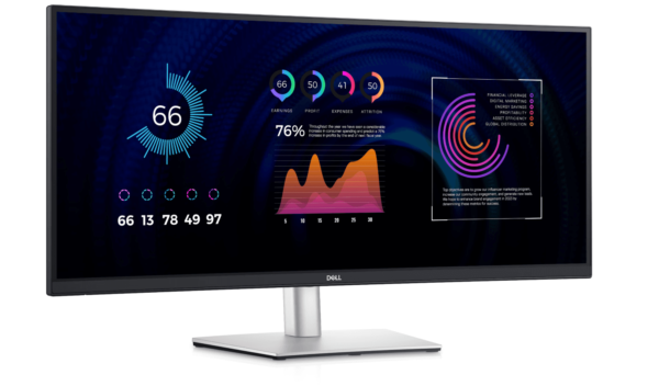 Curved USB-C Hub Monitor | P3424WE | 34 in | IPS | 300 cd/m² | Swivel | Height