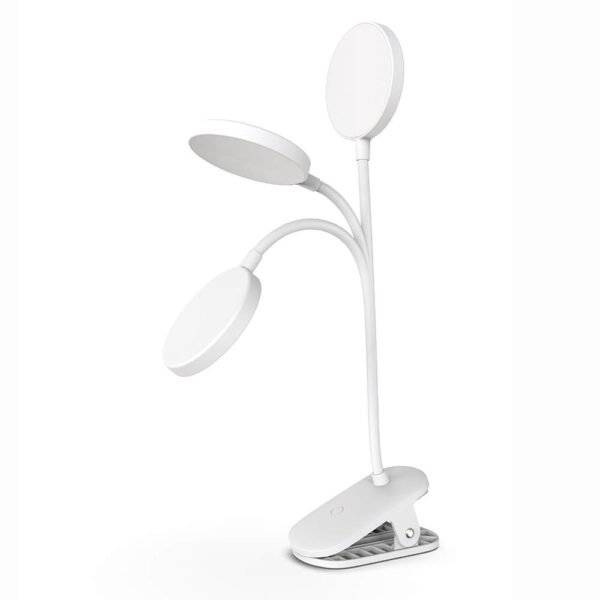 ColorWay LED Table Lamp Flexible and Clip 2 with Built-in Battery | CW-DL10FCB-W - Image 2
