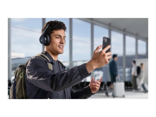 Anker Soundcore | Headphones | Space One | Bluetooth | Over-ear | Microphone | Wireless | Jet Black - Image 8