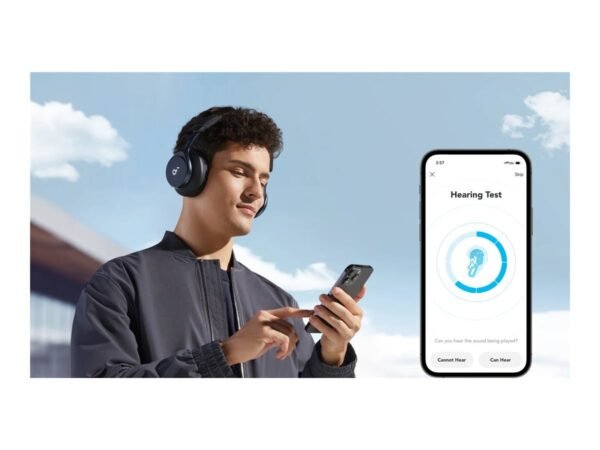 Anker Soundcore | Headphones | Space One | Bluetooth | Over-ear | Microphone | Wireless | Jet Black - Image 9