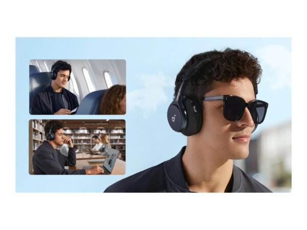 Anker Soundcore | Headphones | Space One | Bluetooth | Over-ear | Microphone | Wireless | Jet Black - Image 10