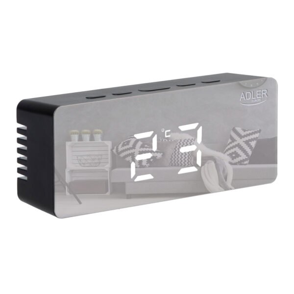 Adler | Alarm Clock | AD 1189B | Alarm function | Black - Image 3