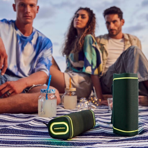 Energy Sistem | Speaker with RGB LED Lights | Yume ECO | 15 W | Waterproof | Bluetooth | Green | Portable | Wireless connection - Image 5