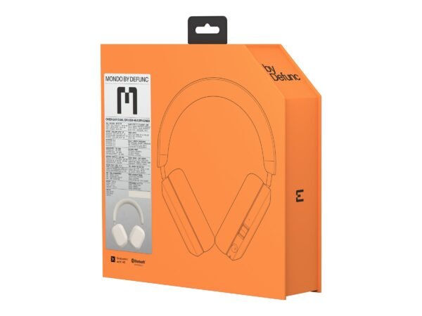 Mondo | Headphones | by Defunc | Bluetooth | Over-Ear | Microphone | Wireless | Greige / Beige - Image 3
