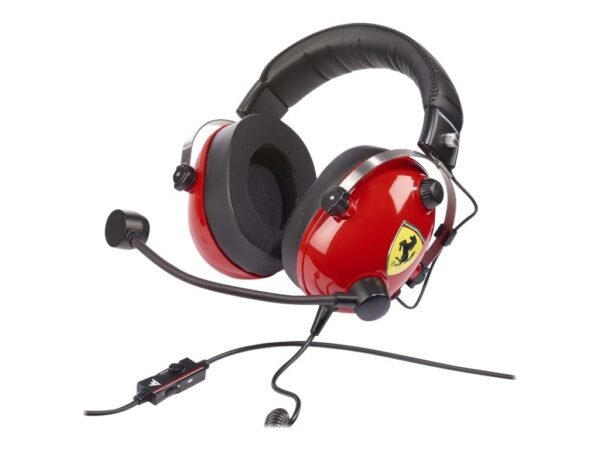 Thrustmaster | Gaming Headset | DTS T Racing Scuderia Ferrari Edition | Wired | Over-Ear | Red/Black - Image 2