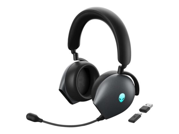Dell | Headset | Alienware Tri-Mode AW920H | Wireless/Wired | Over-Ear | Microphone | Noise canceling | Wireless | Dark Side of the Moon - Image 6