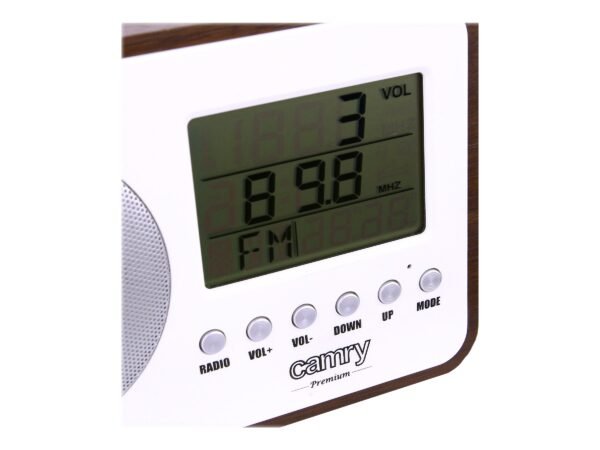 Camry | Digital Radio | CR 1153 | 5 W | White/woden - Image 8